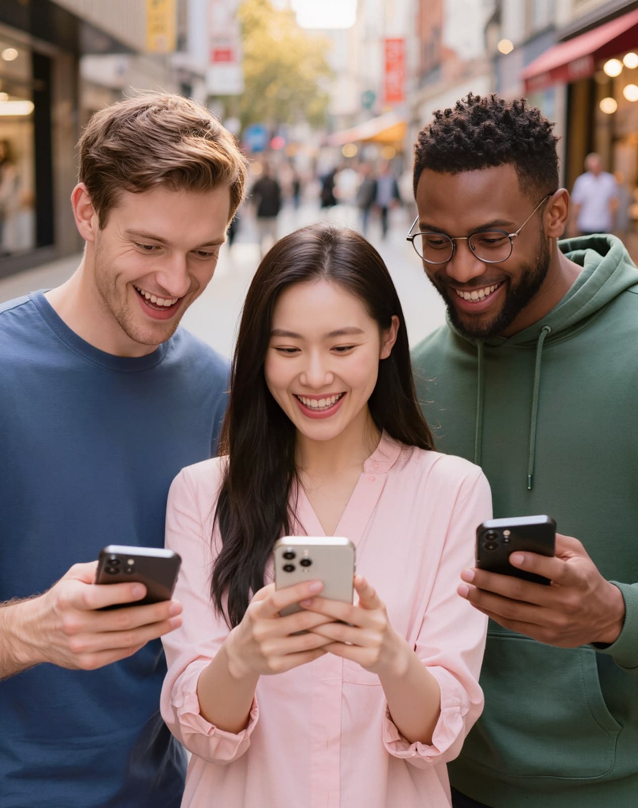 Pessoas usando benefícios do GAC Club no celular
